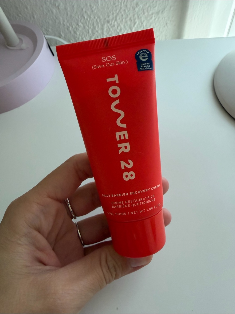 Tower 28 Daily Barrier Recovery Cream - Bright Orange Tube